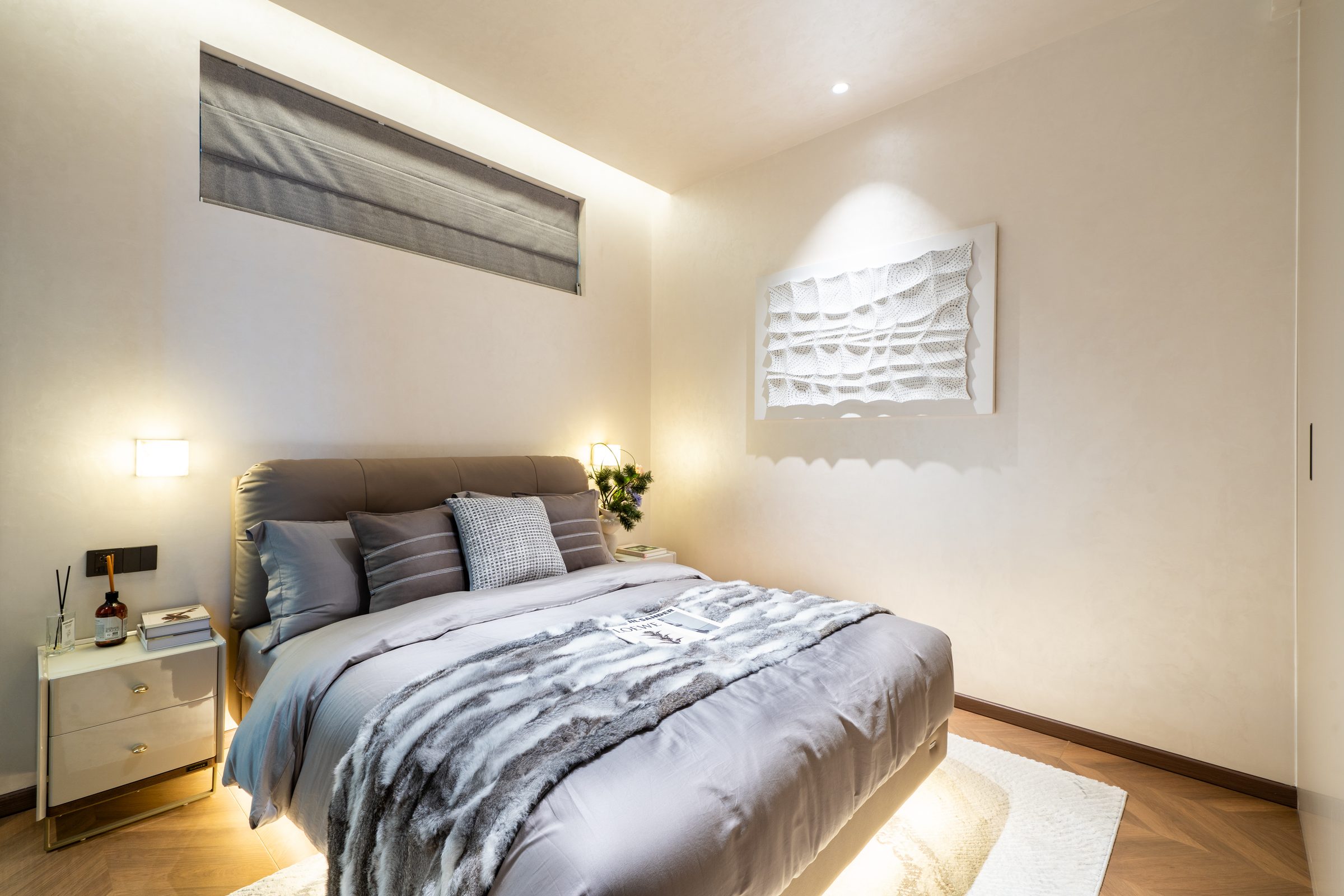 Bedroom, show unit, AYANA Heights