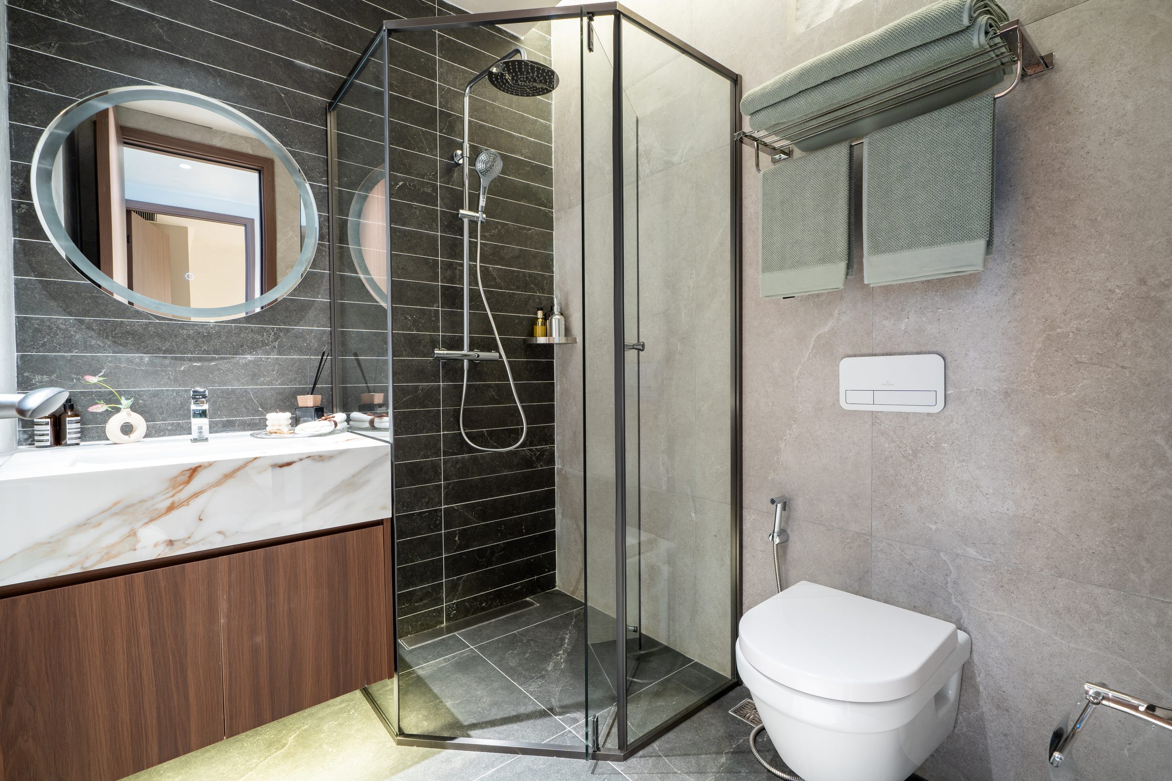 Bathroom, show unit