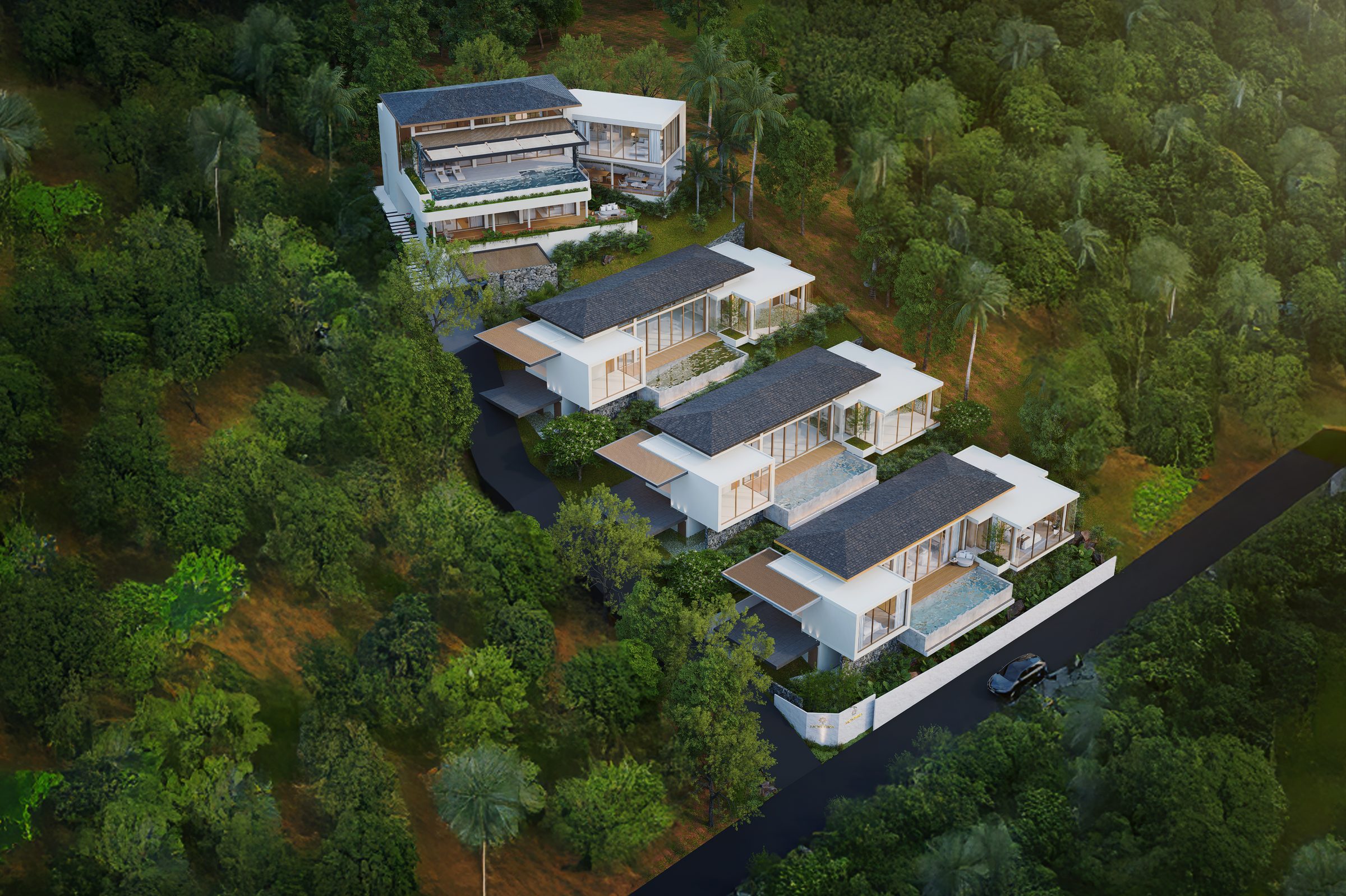 Site masterplan, Monthira Pool Villas
