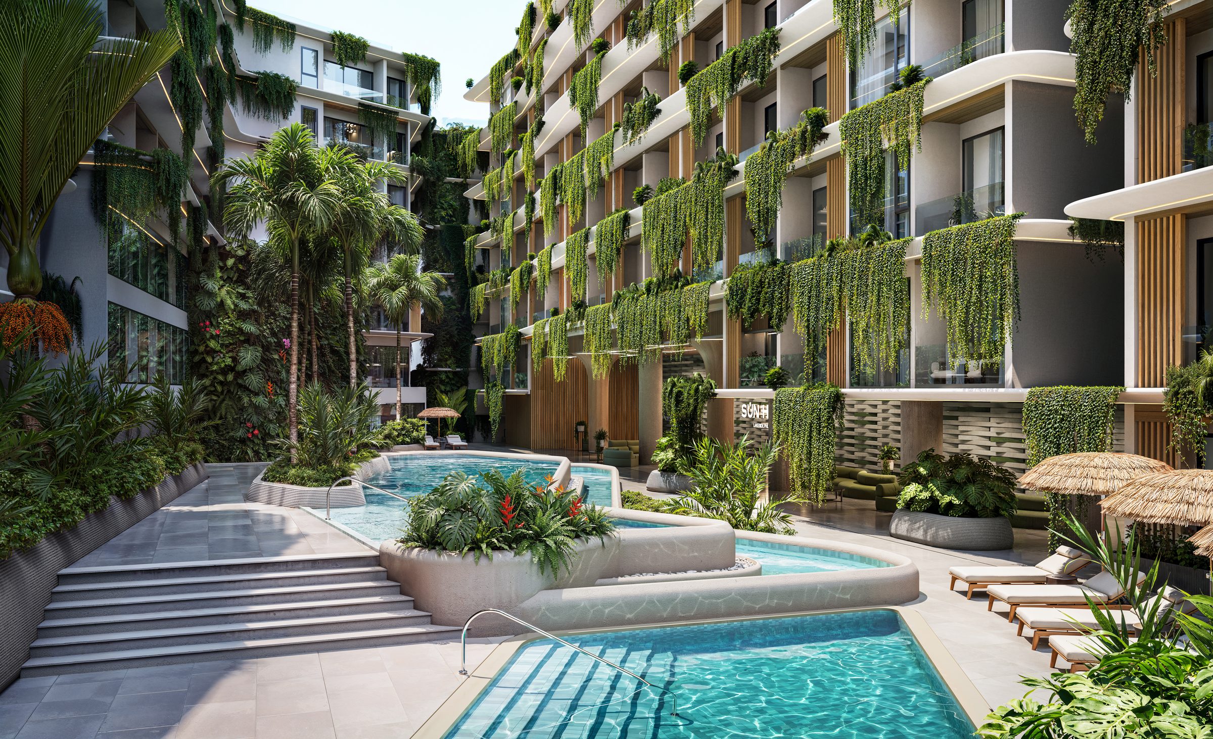 Sun Hills Layan — pool courtyard